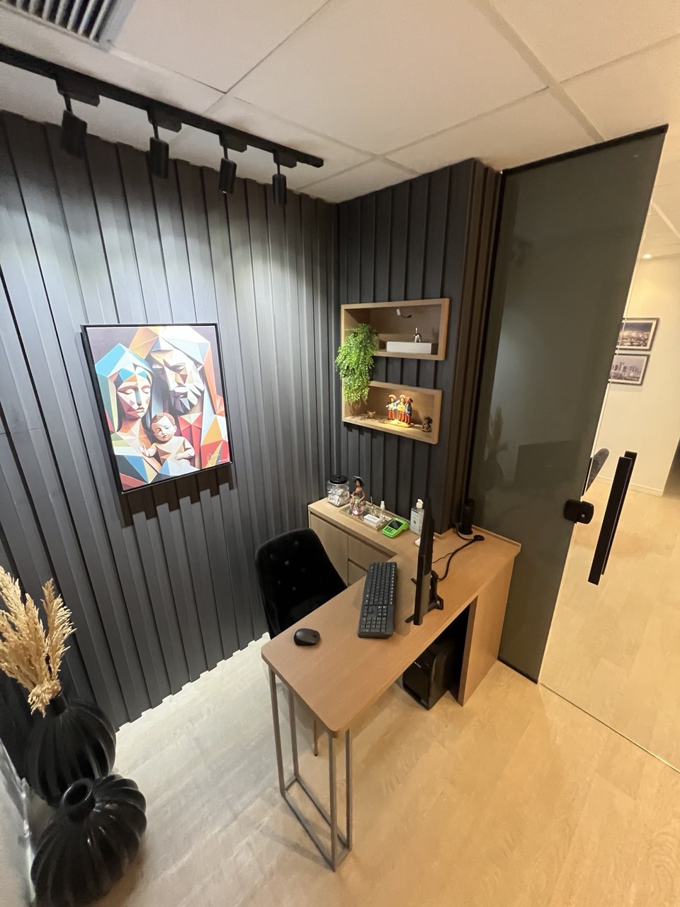 recepção do escritório