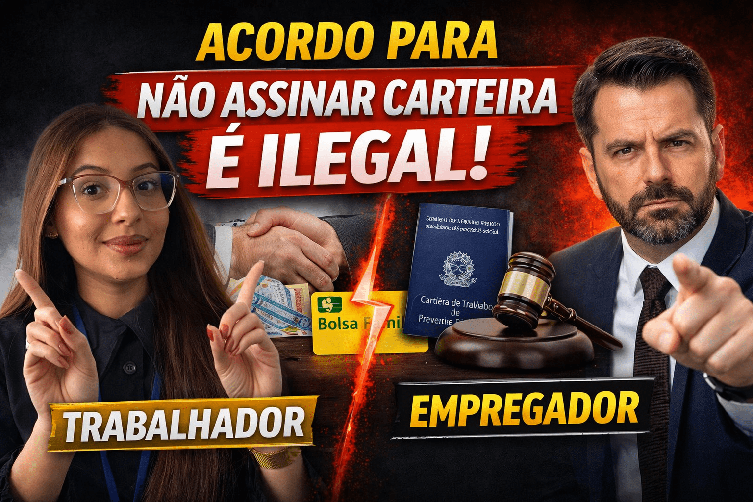 Carteira assinada e Bolsa Família em 2026: o risco oculto do trabalho sem registro que pode gerar processo trabalhista